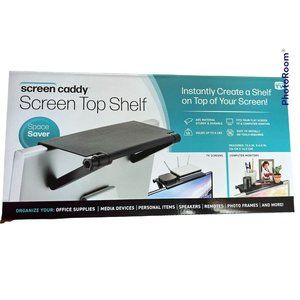 SCREEN CADDY  Top Shelf Computer Screen TV 13.4 " x  6.5" As Seen On Television